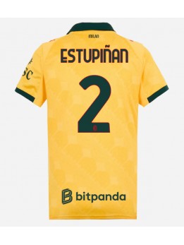 AC Milan Pervis Estupinan #2 Replika Tredje Kläder Dam 2025-26 Kortärmad